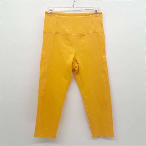 girlfriend collective Pants - 💛Girlfriend Collective Merigold Yellow High-Rise Cropped Leggings